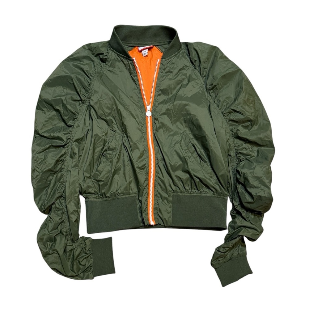 Hunter jacket womens sz XS pine green and orange‎ w pockets